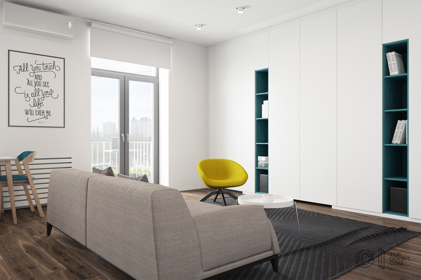 3 Modern Style Apartments Under 50 Square Meters (Includes Floor Plans)