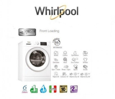 Whirlpool 惠而浦 WFCR86430 2合一 8公斤洗 / 6公斤乾 前置洗衣乾衣機 (備蒸氣抗菌) |  |