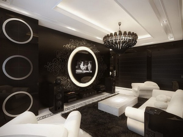 黑白風格高雅的室內設計